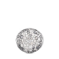 Sortija de oro blanco bola con diamantes ice