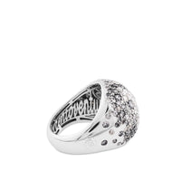 Sortija de oro blanco bola con diamantes ice