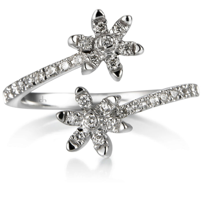 sortija-tuyyo-oro-blanco-flores-brillantes- Ref j5134sb Chocrón Joyeros