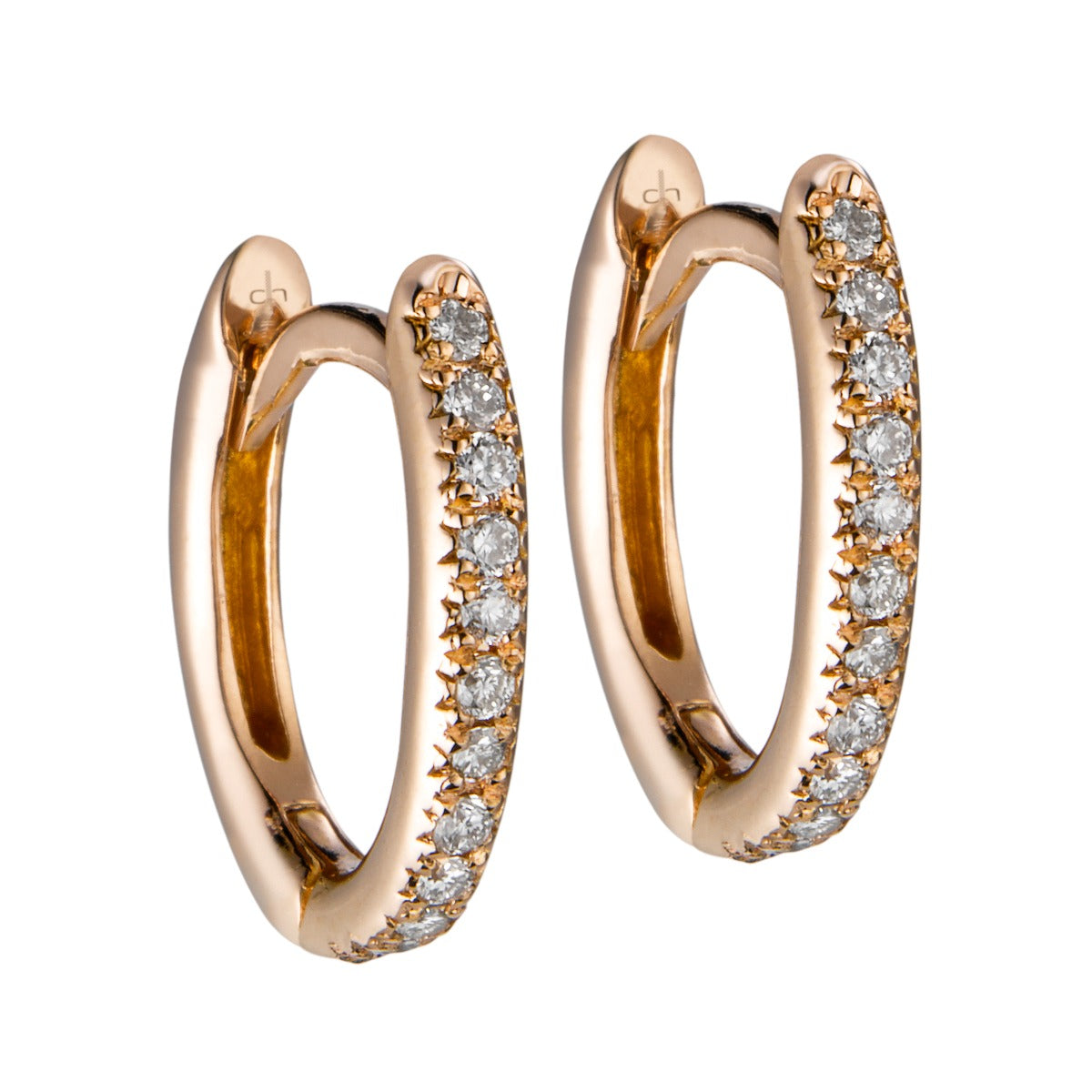 Aros-finos-ovales-oro-rosa-diamantes- Ref J4876PB