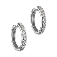 Pendientes-aros-finos-oro-blanco-diamantes - Ref J5264PB_Chocrón Joyeros