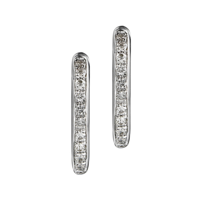 Pendientes-aros-finos-oro-blanco-diamantes - Ref J4782PB