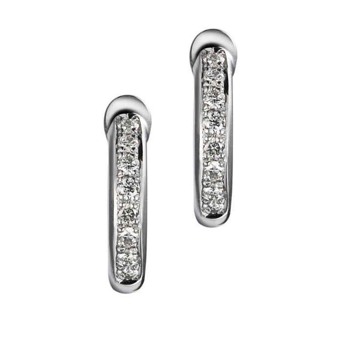 Pendientes-aros-finos-oro-blanco-diamantes - Ref J5262PB_Chocrón Joyeros