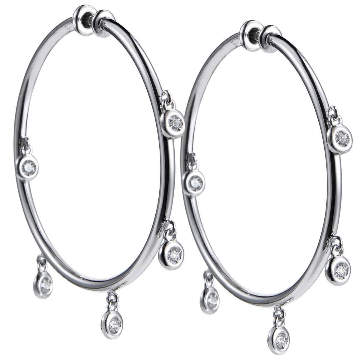 Aros_medianos_shiny_drops_oro_blanco_diamantes_chaton Ref J5332PB_Chocrón Joyeros