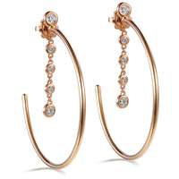 Aros_grandes_shiny_drops_oro_rosa_cadena_diamantes_chaton Ref J5301PB_Chocrón Joyeros