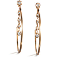 Aros_grandes_shiny_drops_oro_rosa_cadena_diamantes_chaton Ref J5301PB_Chocrón Joyeros