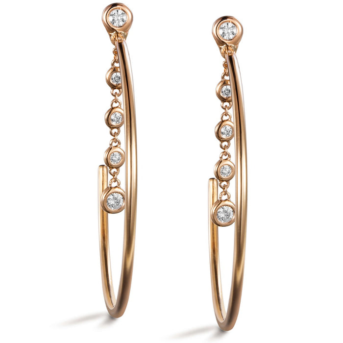 Aros_grandes_shiny_drops_oro_rosa_cadena_diamantes_chaton Ref J5301PB_Chocrón Joyeros