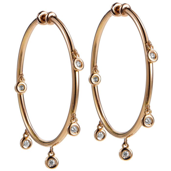Aros_medianos_shiny_drops_oro_rosa_diamantes_chaton Ref J5331PB_Chocrón Joyeros