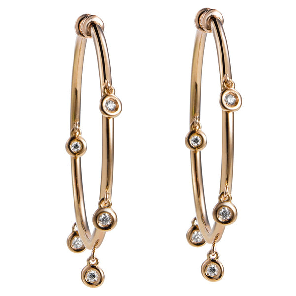 Aros_medianos_shiny_drops_oro_rosa_diamantes_chaton Ref J5331PB_Chocrón Joyeros