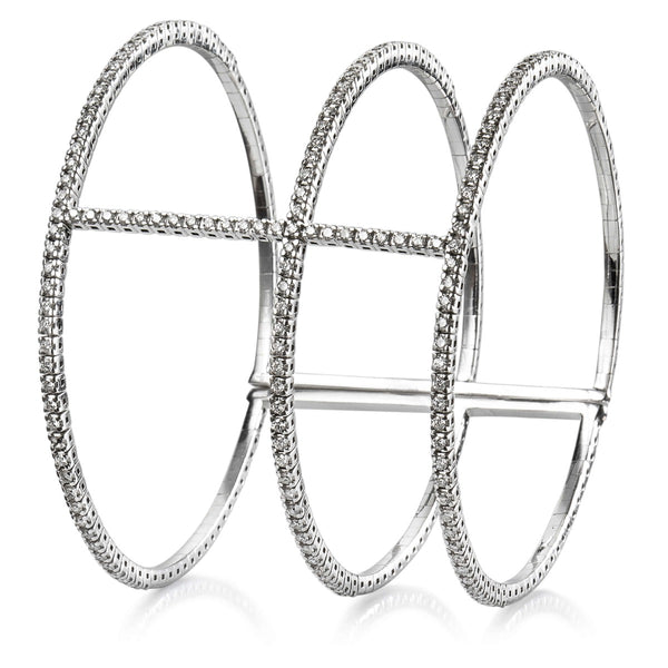 Pulsera-brazalete-oro-blanco-diamantes - ref J5522PLB