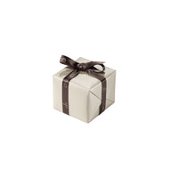 Pendientes de aro ovales de oro blanco con diamantes 0.19 quilates