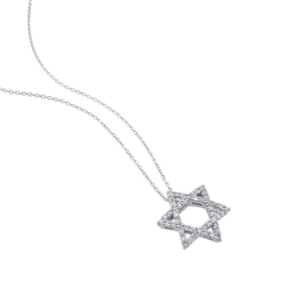 Colgante-estrella-david-oro-blanco-diamantes - J4640CLB