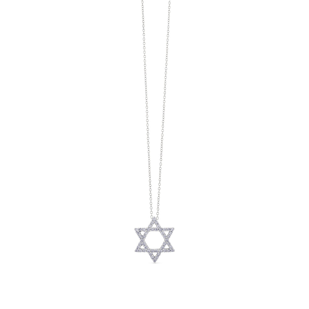 Colgante-estrella-david-oro-blanco-diamantes - J4640CLB