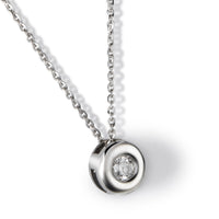 Colgante  con diamante en chatón 0.21 quilates