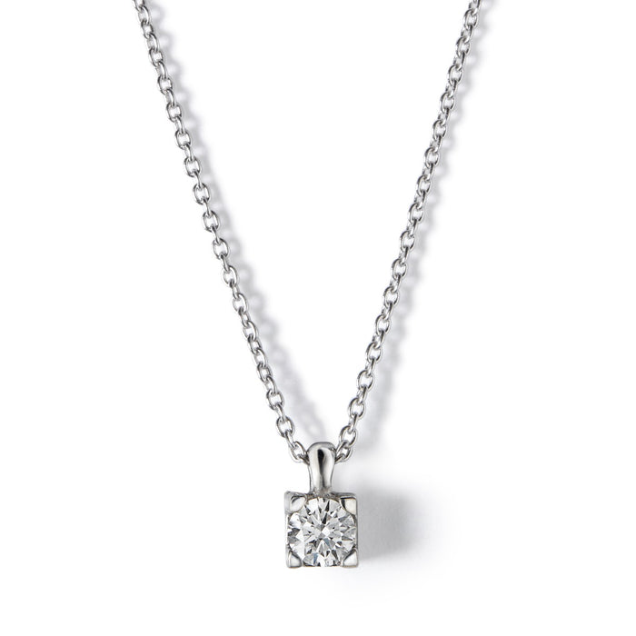 Colgante-oro-blanco-diamante-4-garras - Ref J5112CLB_Chocrón Joyeros