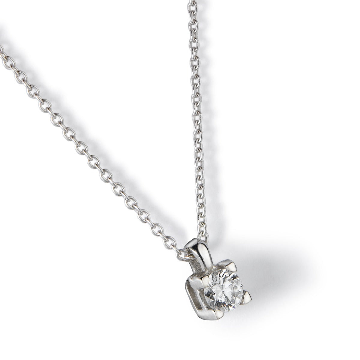 Colgante-oro-blanco-diamante-4-garras - Ref J5112CLB_Chocrón Joyeros