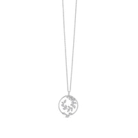 Colgante-oro-blanco-rama-circular-diamantes - Ref J4573CLB
