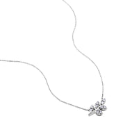 Colgante de oro blanco con rama de diamantes