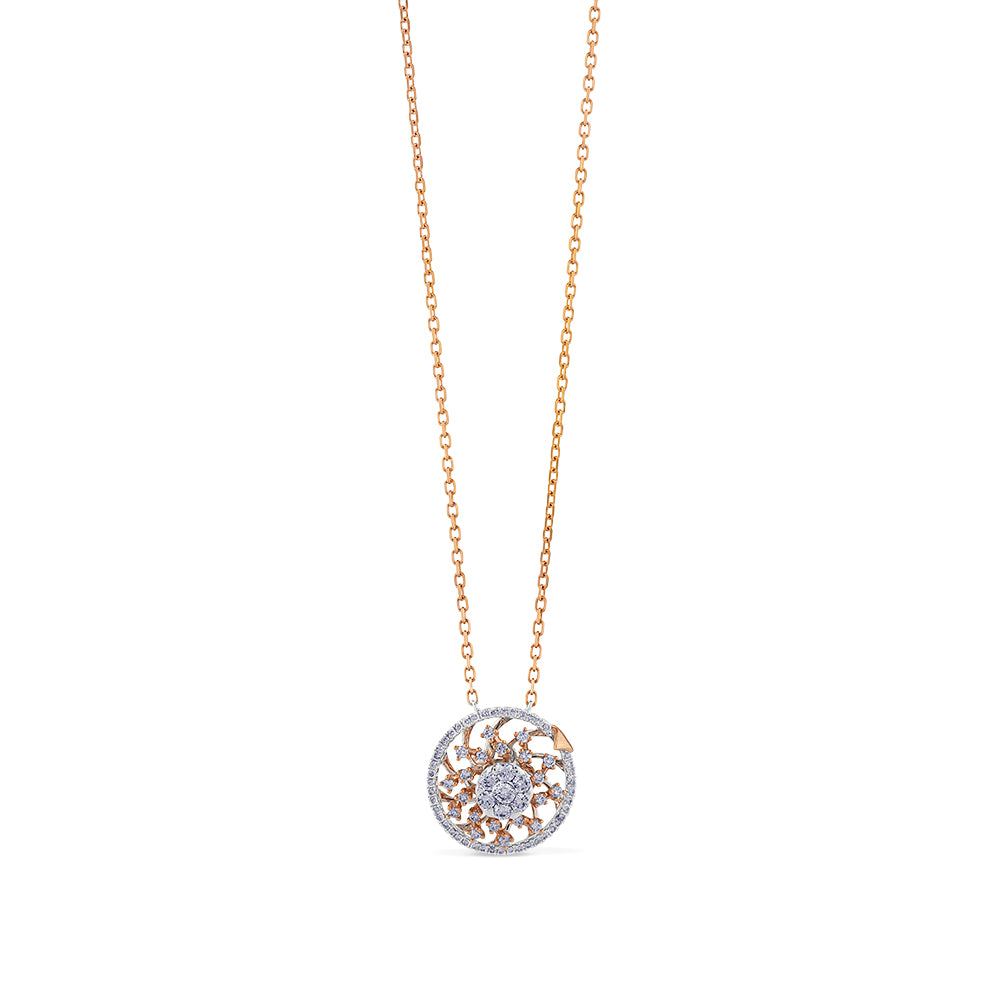 Colgante-oro-rosa-blanco-diamantes - Ref J4606CLB