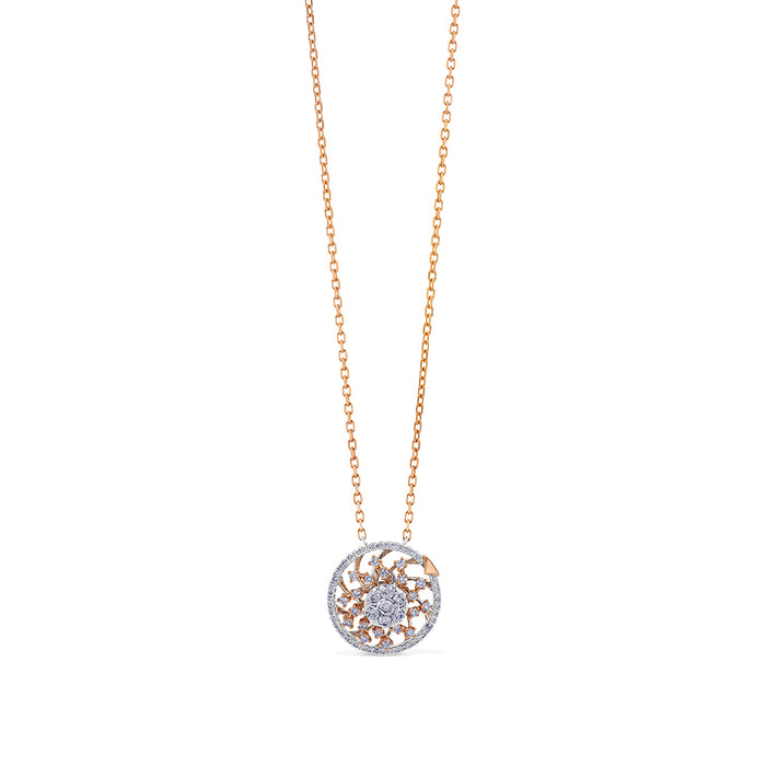 Colgante-oro-rosa-blanco-diamantes - Ref J4606CLB