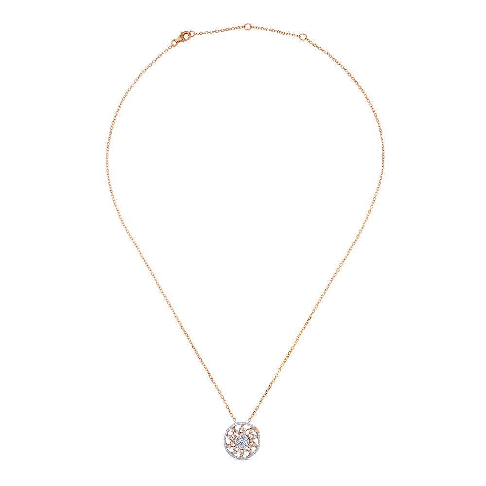 Colgante "Galaxy-Hypnose" de oro blanco y oro rosa con diamantes