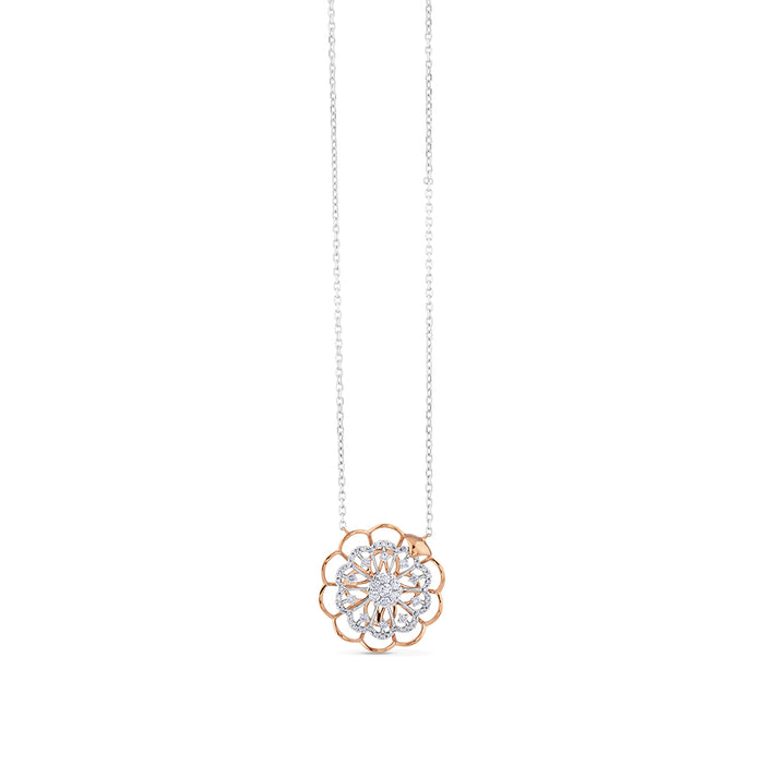 Colgante-oro-rosa-blanco-diamantes - Ref J4613CLB