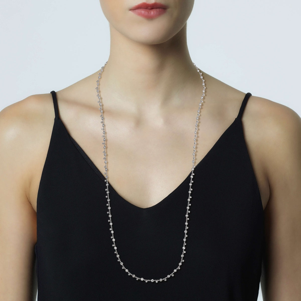 Colgante-extralargo-shiny-drops-oro-blanco-diamantes - Ref J5521CLB