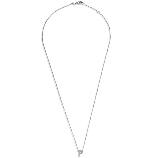Colgante-inicial-letra-P-oro-blanco-diamantes - Ref J5529CLB