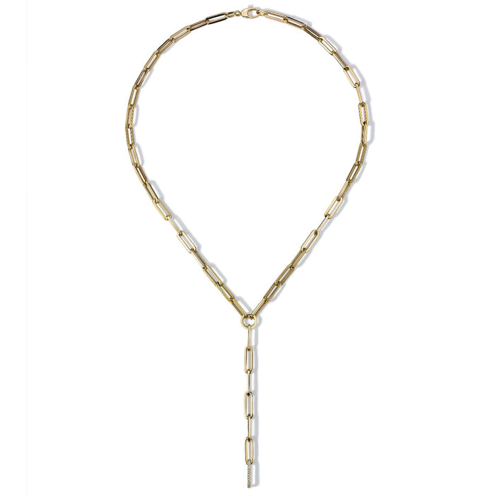 Colgante_link_oro_amarillo_eslabones_diamantes- Ref J5307CB_Chocrón Joyeros
