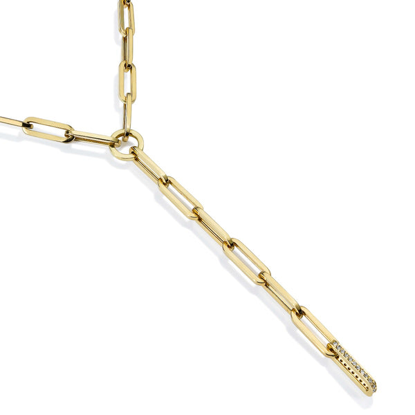 Colgante_link_oro_amarillo_eslabones_diamantes- Ref J5307CB_Chocrón Joyeros