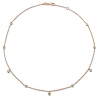 Colgante_shiny_drops_oro_rosa_3_diamantes_colgantes_chaton_ Ref J5123CLB_Chocrón Joyeros