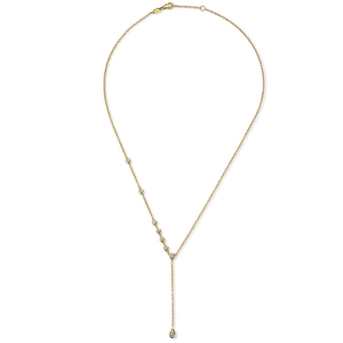 colgante-shiny-drops-oro-amarillo-diamantes-chaton- Ref J5192CLB Chocrón Joyeros