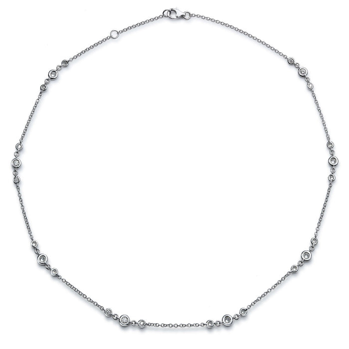 Colgante_shiny_drops_oro_blanco_diamantes_chaton_cadena Ref J5126CLB_Chocrón Joyeros
