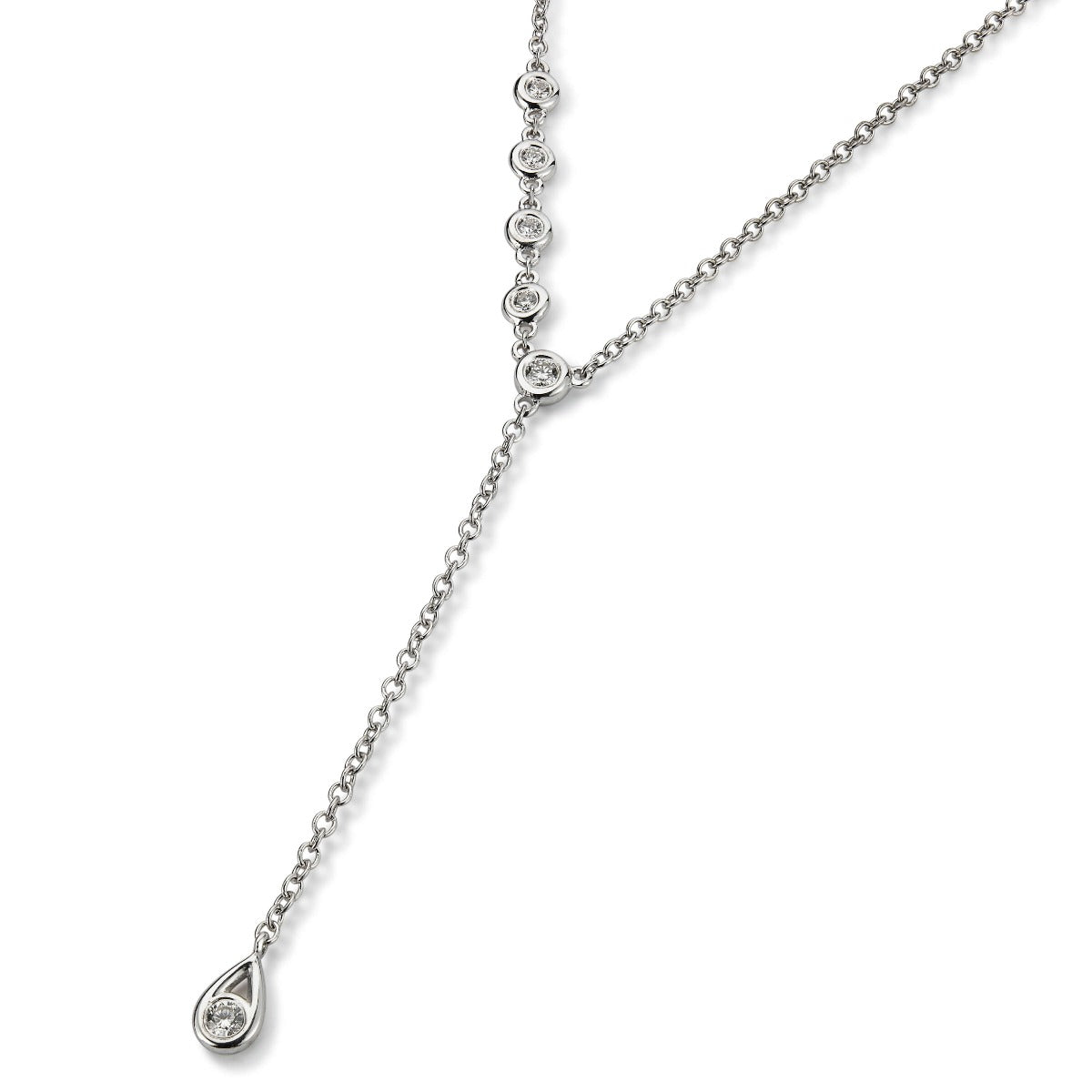 colgante-shiny-drops-oro-blanco-diamantes-chaton- Ref J5194CLB Chocrón Joyeros
