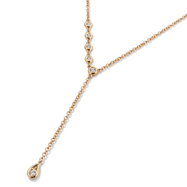 colgante-shiny-drops-oro-rosa-diamantes-chaton- Ref J5193CLB Chocrón Joyeros