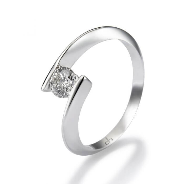 Solitario-encuentro-oro-blanco-diamante - Ref J5169SB_Chocrón Joyeros