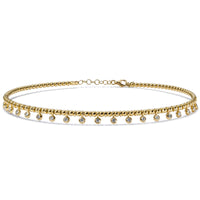Gargantilla Choker Bubbles oro amarillo con diamantes- Ref J5145CB_Chocrón Joyeros