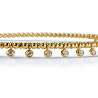 Gargantilla choker "Bubbles" de oro amarillo con diamantes