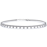 Gargantilla Choker Bubbles oro blanco con diamantes- Ref J4846CB_Chocrón Joyeros