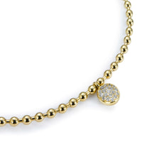 Gargantilla choker Bubbles oro amarillo con circulo de diamantes- Ref J5291CB_Chocrón Joyeros