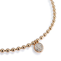 Gargantilla choker Bubbles oro rosa con circulo de diamantes- Ref J5368CB_Chocrón Joyeros