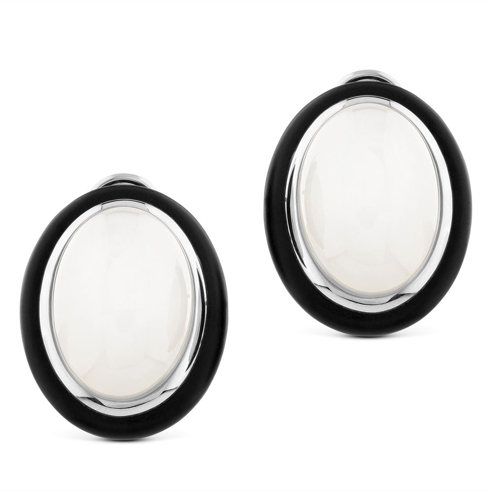 pendientes-oro-blanco-ebano - ref. J2959PB