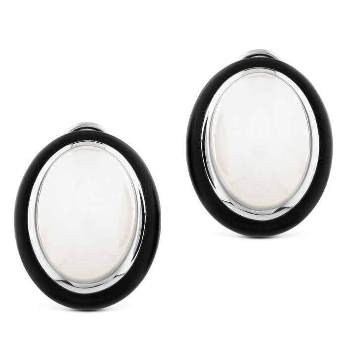 pendientes-oro-blanco-ebano - ref. J2959PB