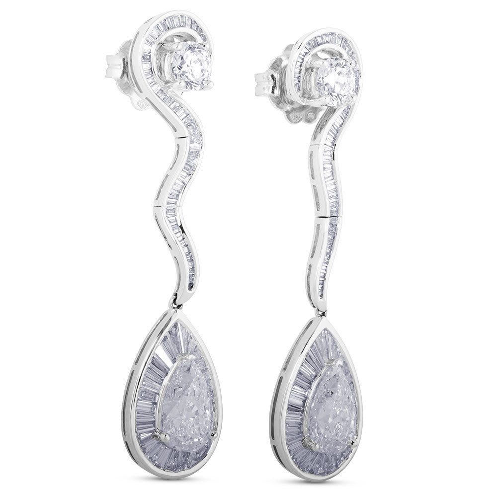  diamantes talla baguette y diamantes talla brillante 