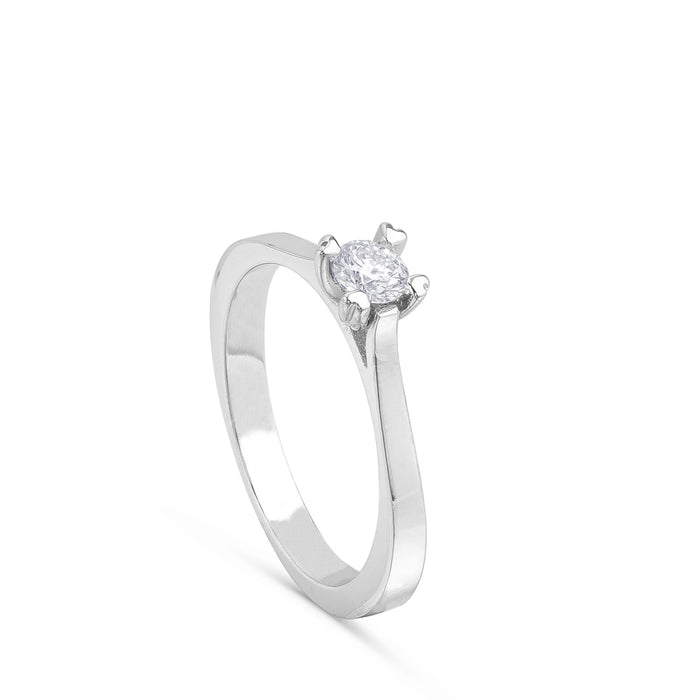 solitario-oro-blanco-diamante-garras-corazones-0.24-quilates - Ref J4966SB_Chocrón Joyeros