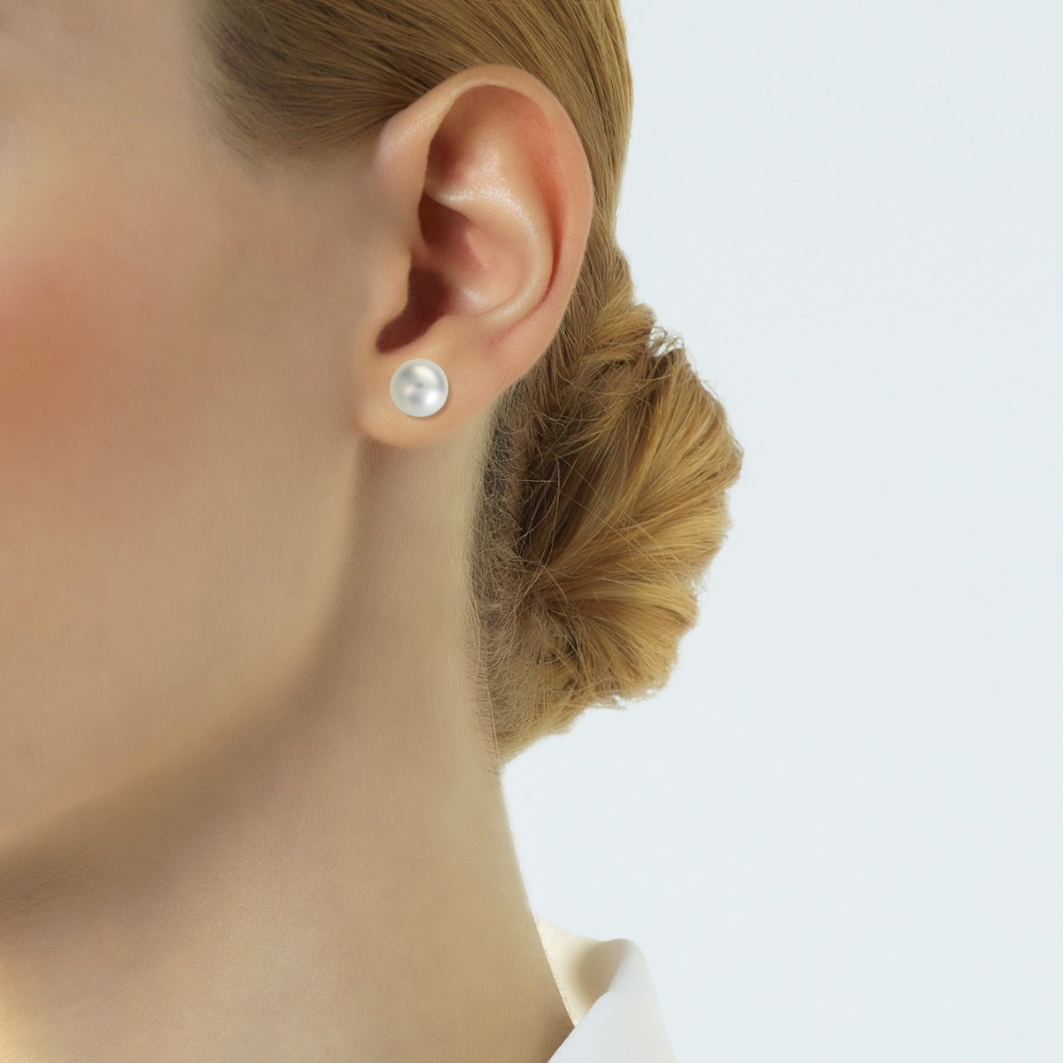 Pendientes de perlas australianas en oro blanco (10/11 mm)