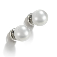 Pendientes de perlas australianas en oro blanco (10/11 mm)