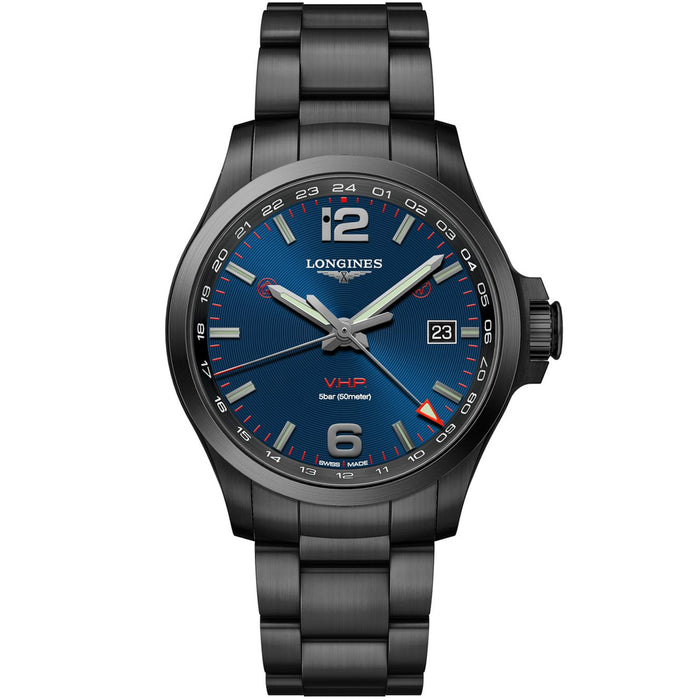 Reloj-caballero-longines-conquest-VHP-43mm-cuarzo - Ref L37282966 Chocron Joyeros