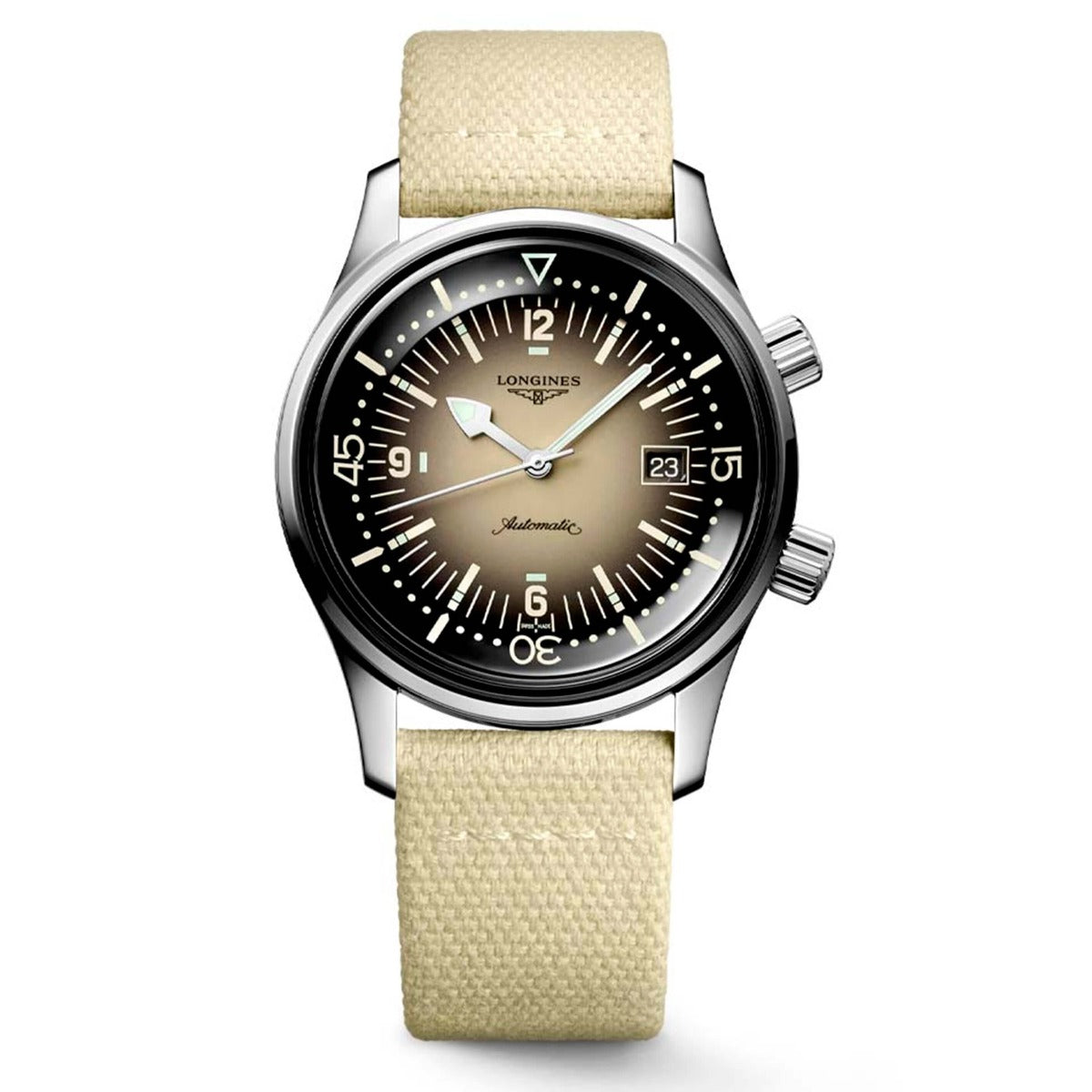 Longines Heritage Legend Diver 42mm Acero Beige_L37744302_Chocron Joyeros
