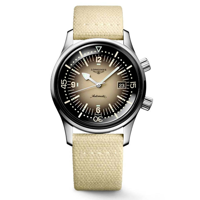 Longines Heritage Legend Diver 42mm Acero Beige_L37744302_Chocron Joyeros